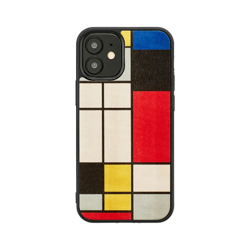 Man & Wood Case For iPhone 12 / 12 Pro - Mondrian Wood - Tashqila Man & Wood Case For iPhone 12 / 12 Pro - Mondrian Wood - Tashqila